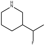 3-(1-Fluoro-ethyl)-piperidine 结构式