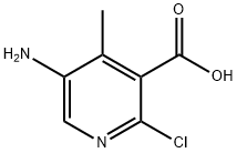 5-Amino-2-chloro-4-methyl-nicotinic acid 结构式