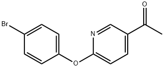 2-(4-溴苯氧基)-5-乙酰基吡啶 结构式