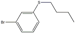 (3-溴苯基)(丁基)硫烷 结构式