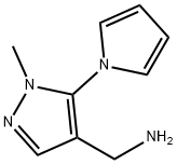 (1-甲基-5-(1H-吡咯-1-基)-1H-吡唑-4-基)甲胺 结构式