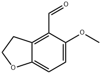 5-甲氧基-2,3-二氢-1-苯并呋喃-4-甲醛 结构式