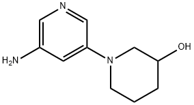 5-Amino-3,4,5,6-tetrahydro-2H-[1,3]bipyridinyl-3-ol 结构式