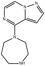 4-(1,4-diazepan-1-yl)pyrazolo[1,5-a]pyrazine 结构式