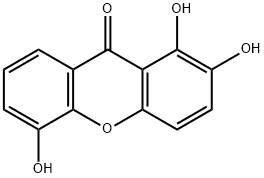 1,2,5-三羟基呫吨酮 结构式