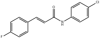 N-(4-chlorophenyl)-3-(4-fluorophenyl)acrylamide 结构式