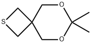 7,7-dimethyl-6,8-dioxa-2-thiaspiro[3.5]nonane 结构式