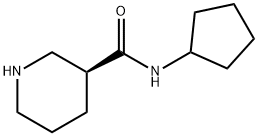 (S)-N-cyclopentylpiperidine-3-carboxamide 结构式