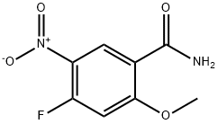 4-Fluoro-2-methoxy-5-nitro-benzamide 结构式