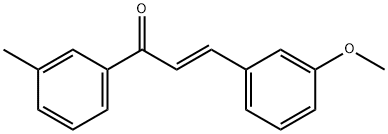 (2E)-3-(3-methoxyphenyl)-1-(3-methylphenyl)prop-2-en-1-one 结构式