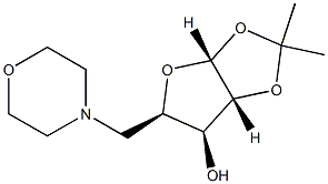 (3aR,5R,6S,6aR)-2,2-dimethyl-5-[(morpholin-4-yl)methyl]-tetrahydro-2H-furo[2,3-d][1,3]dioxol-6-ol 结构式