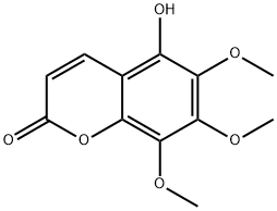 5-羟基-6,7,8-甲氧基香豆素 结构式