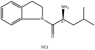 (S)-2-amino-1-(indolin-1-yl)-4-methylpentan-1-one 结构式