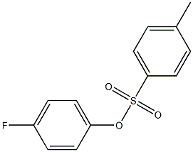 Phenol, 4-fluoro-, 4-methylbenzenesulfonate 结构式