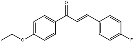 (2E)-1-(4-ethoxyphenyl)-3-(4-fluorophenyl)prop-2-en-1-one 结构式