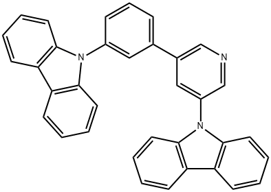 9-(5-(3-(9H-咔唑-9-基)苯基)吡啶-3-基)-9H-咔唑 结构式