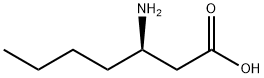(3R)-3-aminoheptanoic acid 结构式
