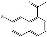 (7-bromo-1-naphthalenyl)ethanone 结构式
