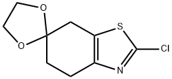 2-chloro-5,7-dihydro-4H-spiro[benzo[d]thiazole-6,2'-[1,3]dioxolane] 结构式