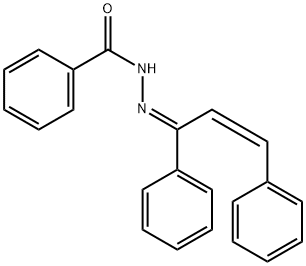 N'-(1,3-diphenyl-2-propen-1-ylidene)benzohydrazide 结构式