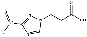3-(3-硝基-1H-1,2,4-三唑-1-基)丙酸 结构式