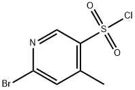 6-溴-4-甲基吡啶-3-磺酰氯 结构式