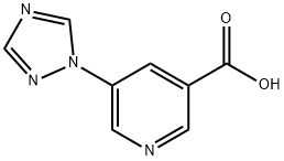 5-(1H-1,2,4-triazol-1-yl)nicotinic acid 结构式