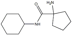 1-amino-N-cyclohexylcyclopentanecarboxamide 结构式