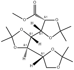 Methyl 2,3:4,5:6,7-tri-O-isopropylidene-D-glycero-D-gulo-heptonate 结构式