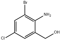2-氨基-3-溴-5-氯苄醇 结构式