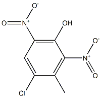 Phenol,4-chloro-3-methyl-2,6-dinitro- 结构式