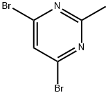 4,6-dibromo-2-methylpyrimidine 结构式