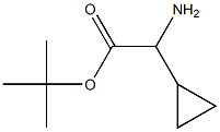 2-氨基-2-环丙基乙酸叔丁酯 结构式