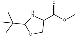 methyl 2-tert-butyl-1,3-oxazolidine-4-carboxylate 结构式