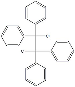 Benzene,1,1',1'',1'''-(1,2-dichloro-1,2-ethanediylidene)tetrakis- 结构式