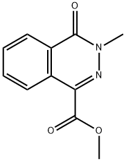 3-Methyl-4-oxo-3,4-dihydro-phthalazine-1-carboxylic acid methyl ester 结构式