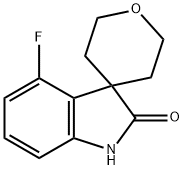 4-Fluoro-1H-spiro[indole-3,4-oxane]-2-one 结构式