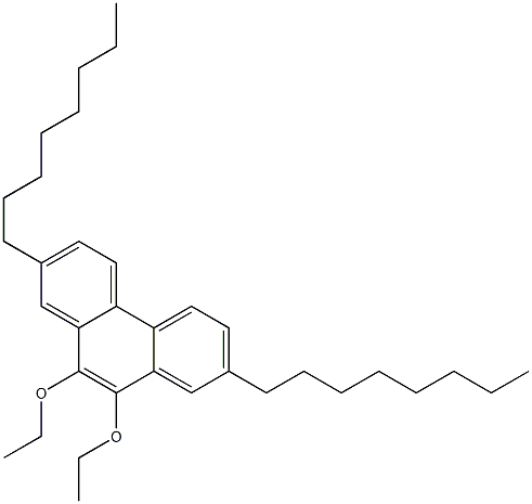 Phenanthrene,9,10-diethoxy-2,7-dioctyl- 结构式