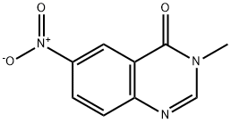 3-甲基-6-硝基喹唑啉-4(3H)-酮 结构式