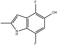 4,7-difluoro-2-methyl-1H-indol-5-ol 结构式