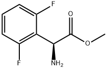 METHYL(2S)-2-AMINO-2-(2,6-DIFLUOROPHENYL)ACETATE 结构式