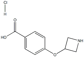 4-(3-azetidinyloxy)benzoic acid hydrochloride 结构式