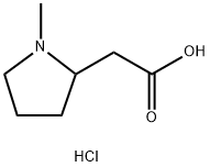 2-(1-甲基吡咯烷-2-基)乙酸盐酸盐 结构式