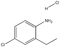 (4-chloro-2-ethylphenyl)amine hydrochloride 结构式