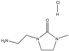 1-(2-氨基乙基)-3-甲基-2-咪唑啉酮盐酸盐(1:1) 结构式