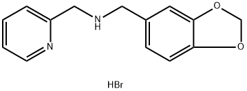 (1,3-benzodioxol-5-ylmethyl)(2-pyridinylmethyl)amine dihydrobromide 结构式