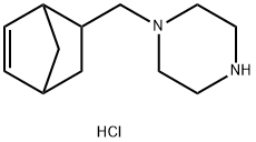 1-(bicyclo[2.2.1]hept-5-en-2-ylmethyl)piperazine dihydrochloride 结构式