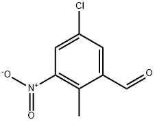 5-CHLORO-2-METHYL-3-NITROBENZALDEHYDE 结构式