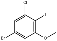 5-溴-1-氯-2-碘-3-甲氧基苯 结构式