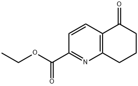 乙基 5-氧亚基-5,6,7,8-四氢喹啉-2-甲酸基酯 结构式